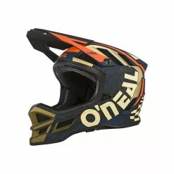 Oneal Blade Polyacrylite Zyphr - Fullface Helm - Blau/Orange