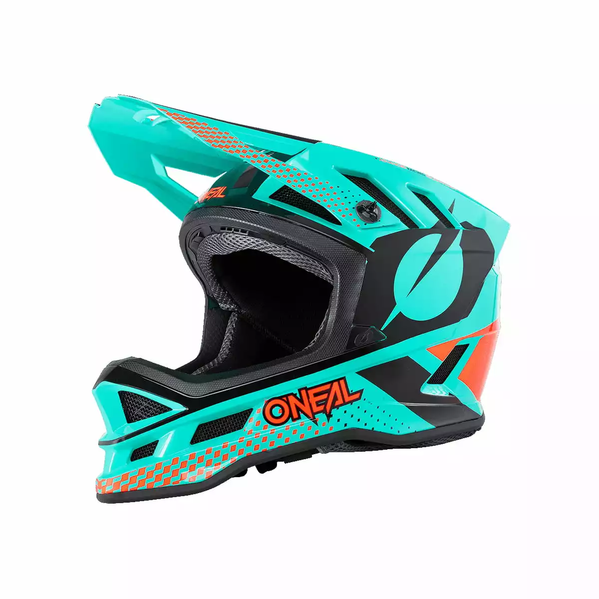 Oneal Blade Polyacrylite Ace - Fullface Helm - Minze/Orange/Schwarz