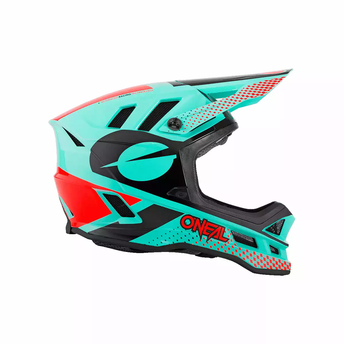 Oneal Blade Polyacrylite Ace - Fullface Helm - Minze/Orange/Schwarz – Bild 3