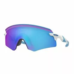 Oakley Encoder Sonnenbrille Polished White - PRIZM Sapphire