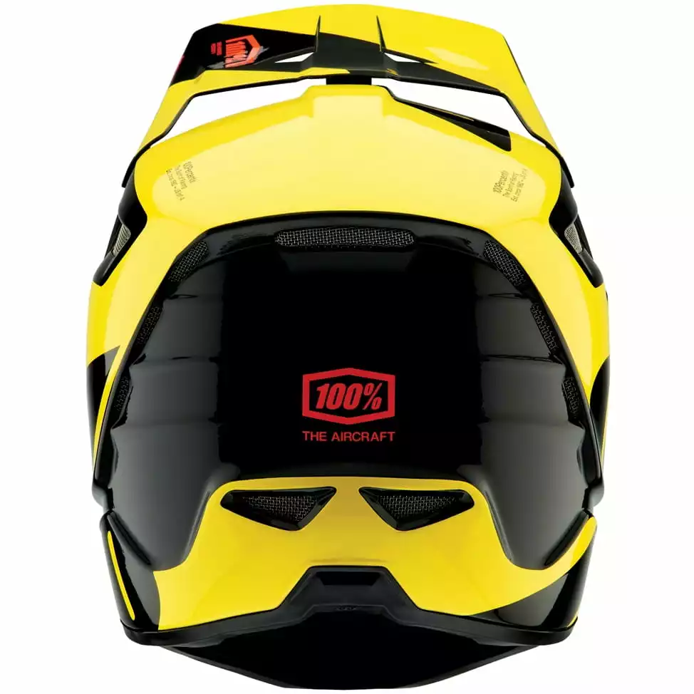 100% Aircraft Composite Helm - LTD Neon Yellow – Bild 3