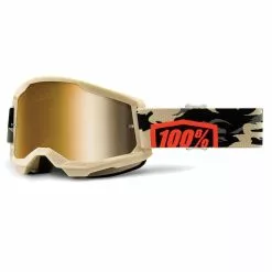 100% Strata 2 Goggle - Mirror Lens - Kombat