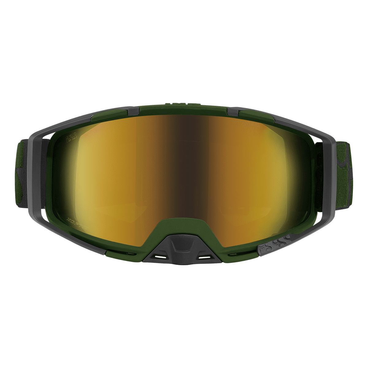 IXS Trigger Goggle Mirror (Low Profile) - Olive/Mirror Gold – Bild 3