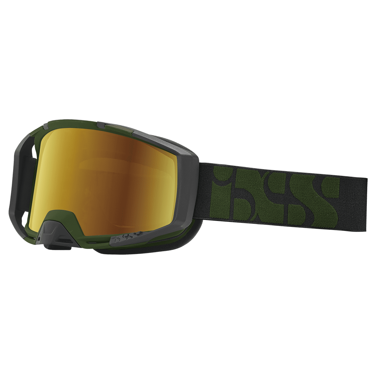 IXS Trigger Goggle Mirror (Low Profile) - Olive/Mirror Gold – Bild 2
