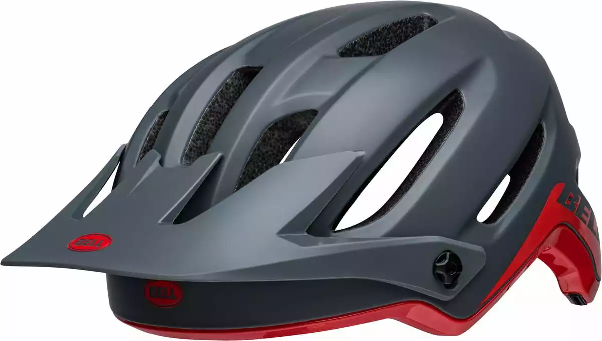 Bell 4FORTY Fahrradhelm - Matte/gloss Gray/red