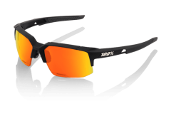 100% Speedcoupe Sportbrille - HD Red Multilayer - Hiper Lense - Soft Tact Black