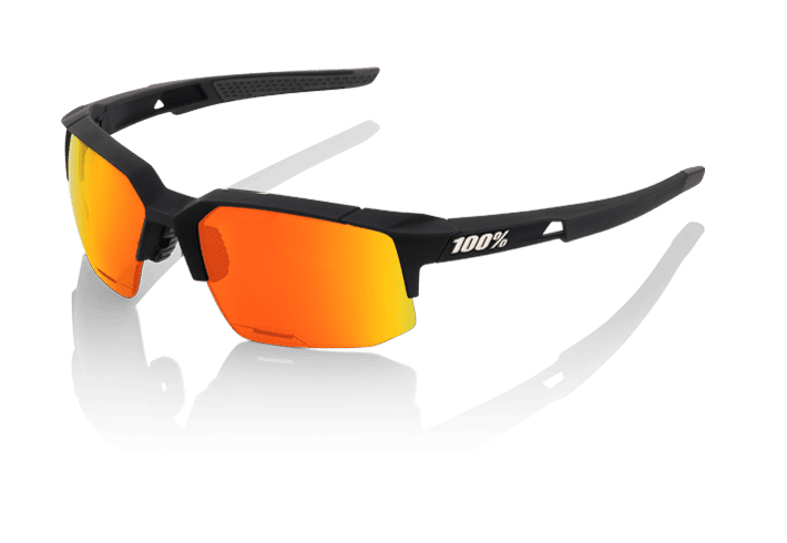 100% Speedcoupe Sportbrille - HD Red Multilayer - Hiper Lense - Soft Tact Black