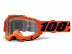 100% Accuri 2 Goggle - Clear Lens - Neon Orange