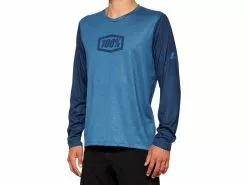 100% Airmatic Long Sleeve Jersey - Slate Blue