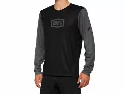 100% Airmatic Long Sleeve Jersey - Black