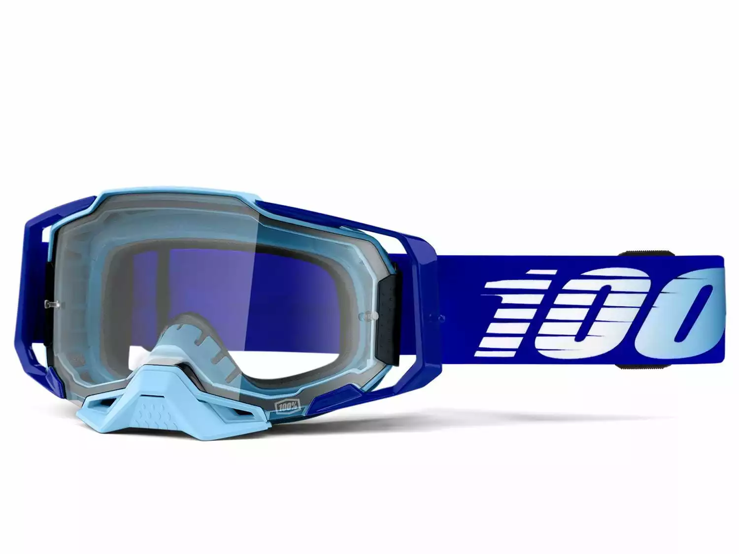 100% Armega Goggle - Clear Lens - Royal