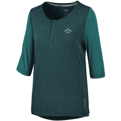 IXS Carve X Women Henley Everglade-solid Everglade