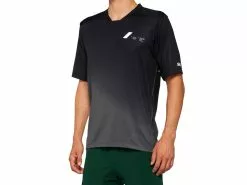 100% Celium Short Sleeve Jersey - Black/Charcoal