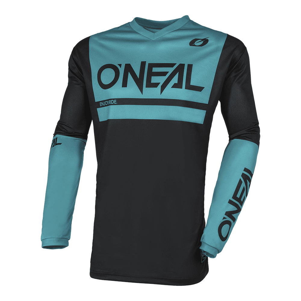 Oneal ELEMENT Jersey THREAT AIR V.23 Black/teal
