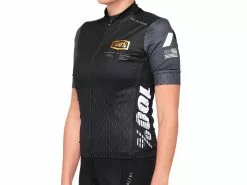 100% Exceeda Womens Jersey - Black/Charcoal