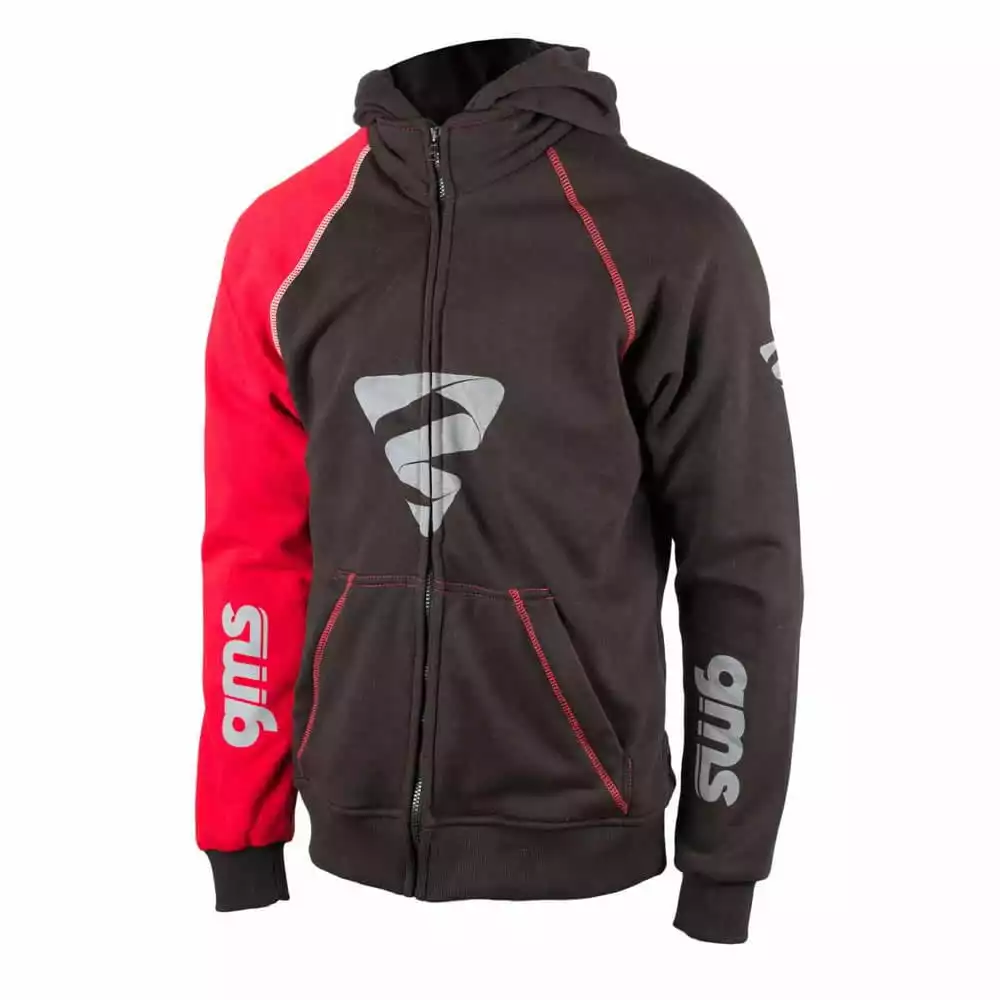 GMS Hoodie FOX - Schwarz-rot