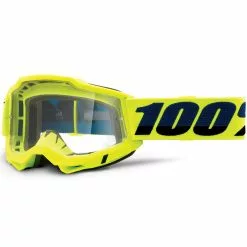 100% Accuri Gen.2 Anti Fog Brille Clear - Neon Gelb
