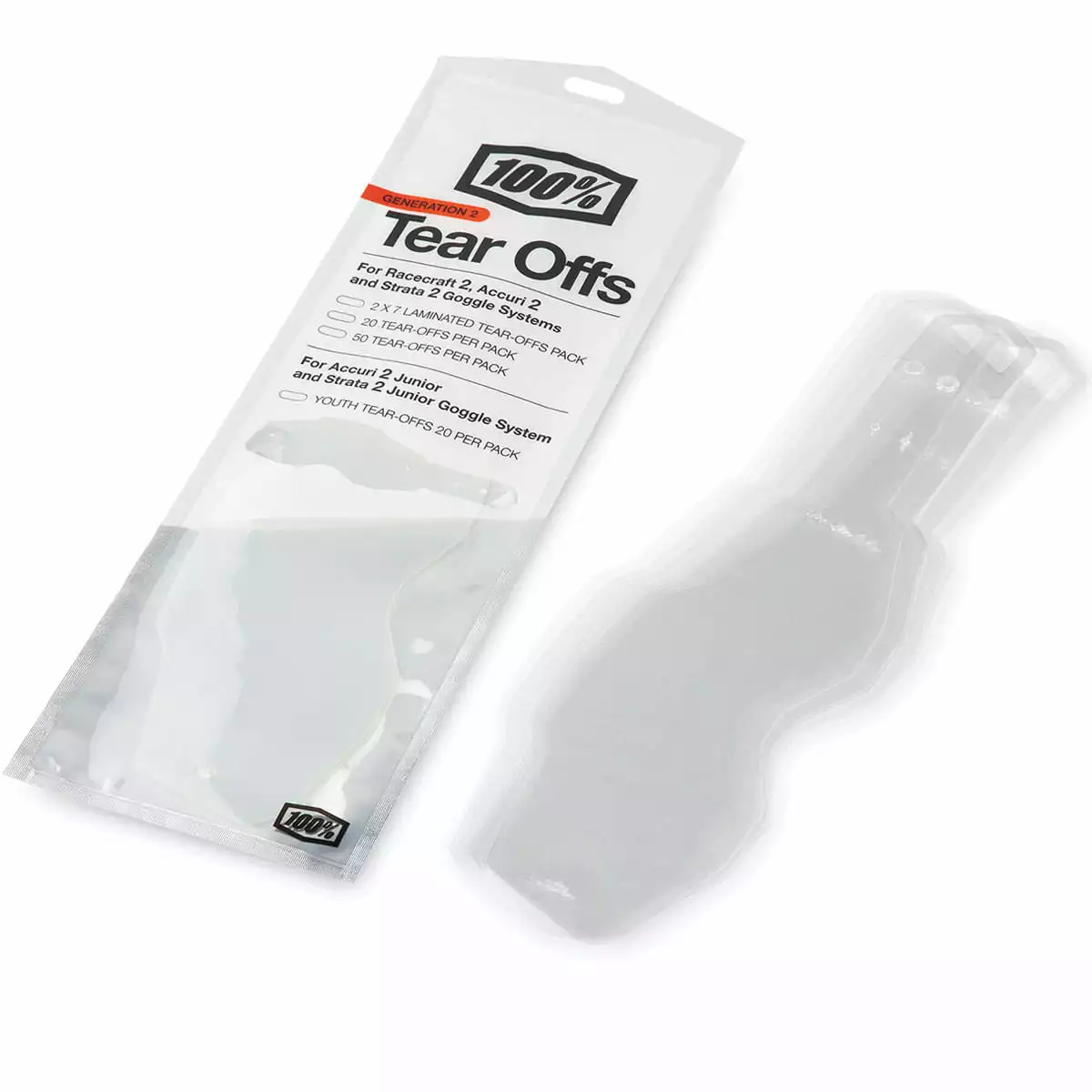 100% Gen. 2 Kinder Standard Tear Offs 20 Stück