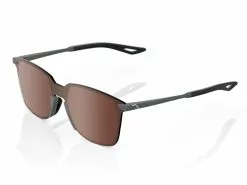 100% Legere Square - HiPER Mirror Lens - Soft Tact Cool Grey