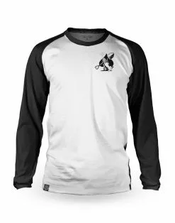 LOOSE RIDERS Mens Technical Jersey Long Sleeves - Praying Hands White