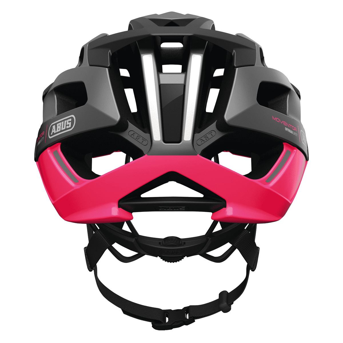 Abus Moventor Fahrradhelm - Schwarz/Pink – Bild 4