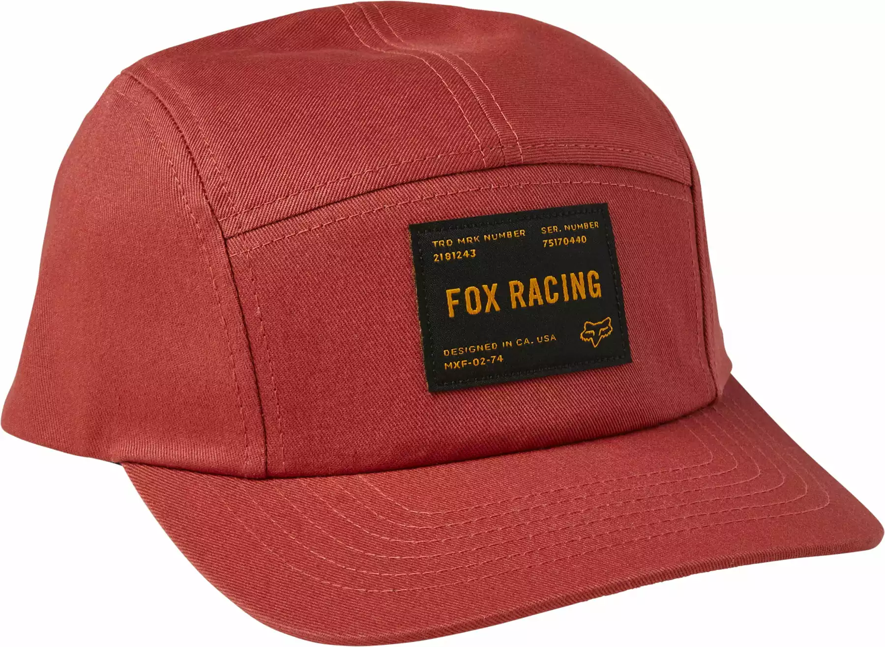 Fox Racing Regiment 5 Panel Hat Red Clay