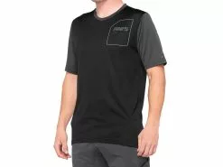100% Ridecamp Short Sleeve Jersey - Black/Charcoal