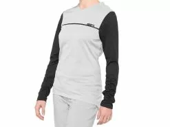 100% Ridecamp Womens Long Sleeve Jersey - Black/grey
