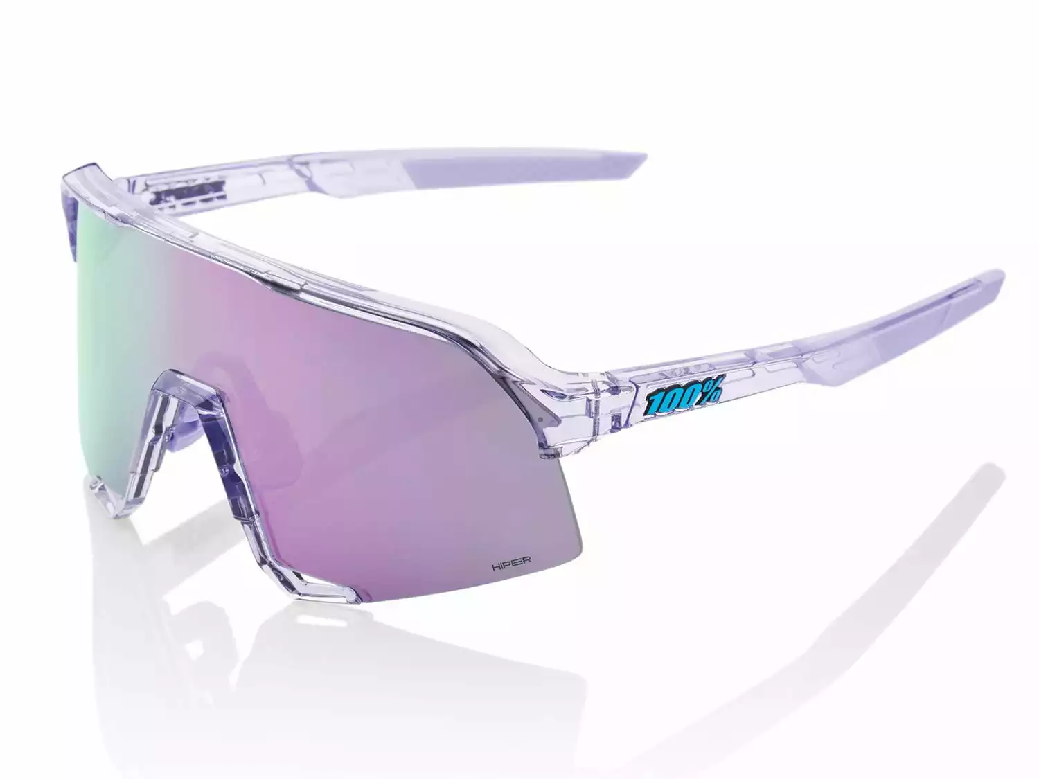 100% S3 - HiPER Mirror Lens - Polished Translucent Lavender