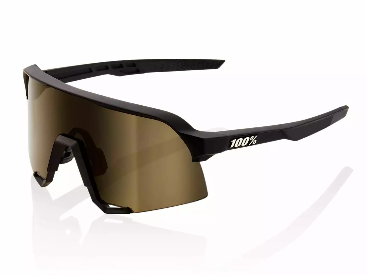 100% S3 - Mirror Lens - Soft Tact Black