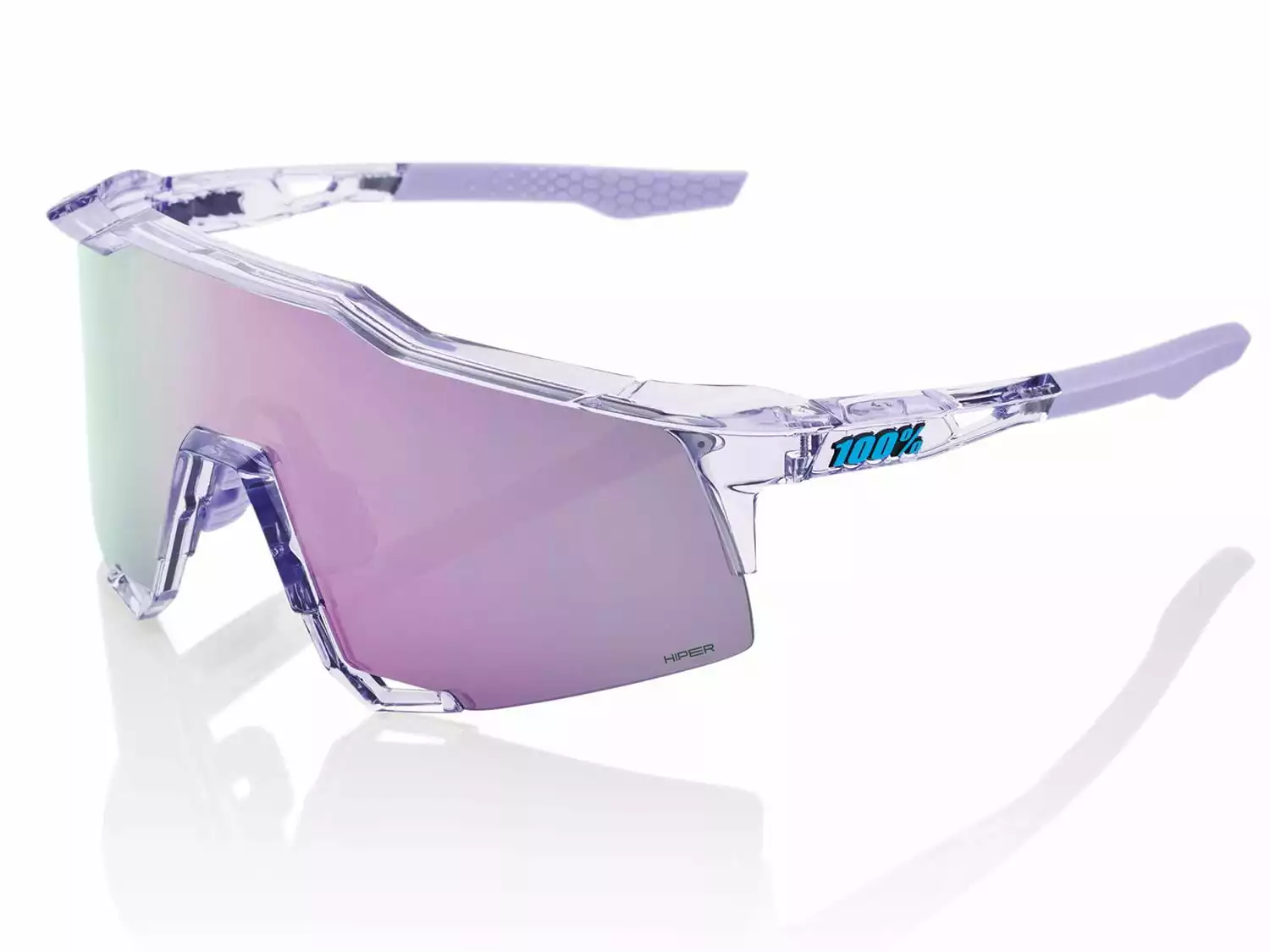 100% Speedcraft - HiPER Mirror Lens - Polished Translucent Lavender