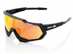 100% Speedtrap - HiPER Mirror Lens - Soft Tact Black