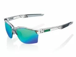 100% Sportcoupe - Multilayer Mirror Lens - Polished Transl. Crystal Grey