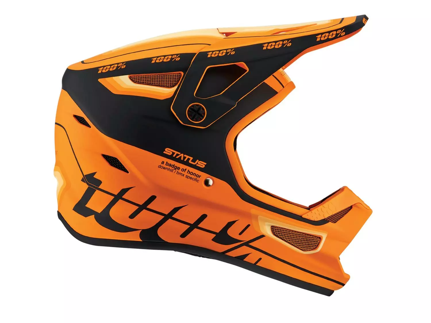 100% Status Helm - Topenga Orange/Black