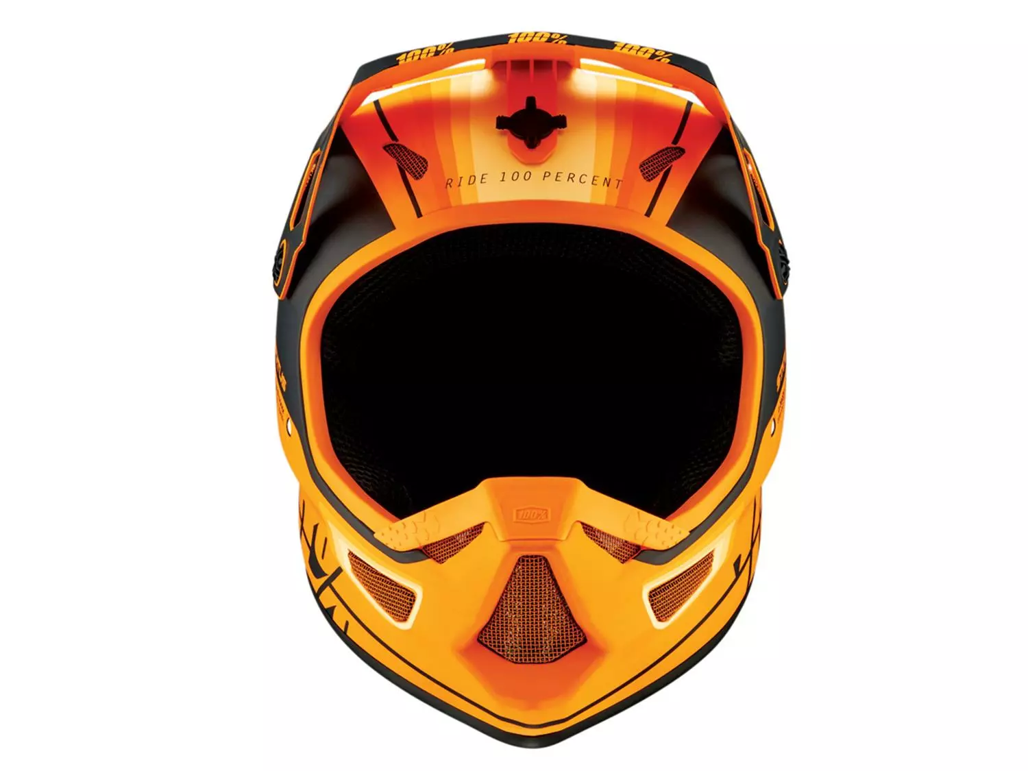 100% Status Helm - Topenga Orange/Black – Bild 2