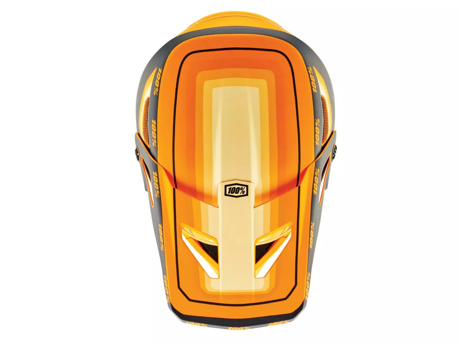 100% Status Helm - Topenga Orange/Black – Bild 4