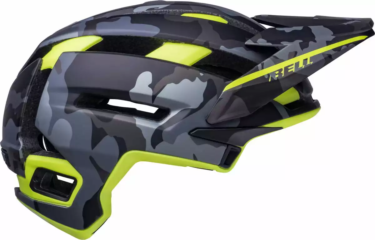 Bell Super Air Spherical Fahrradhelm - Matte Camo/hi-viz – Bild 6