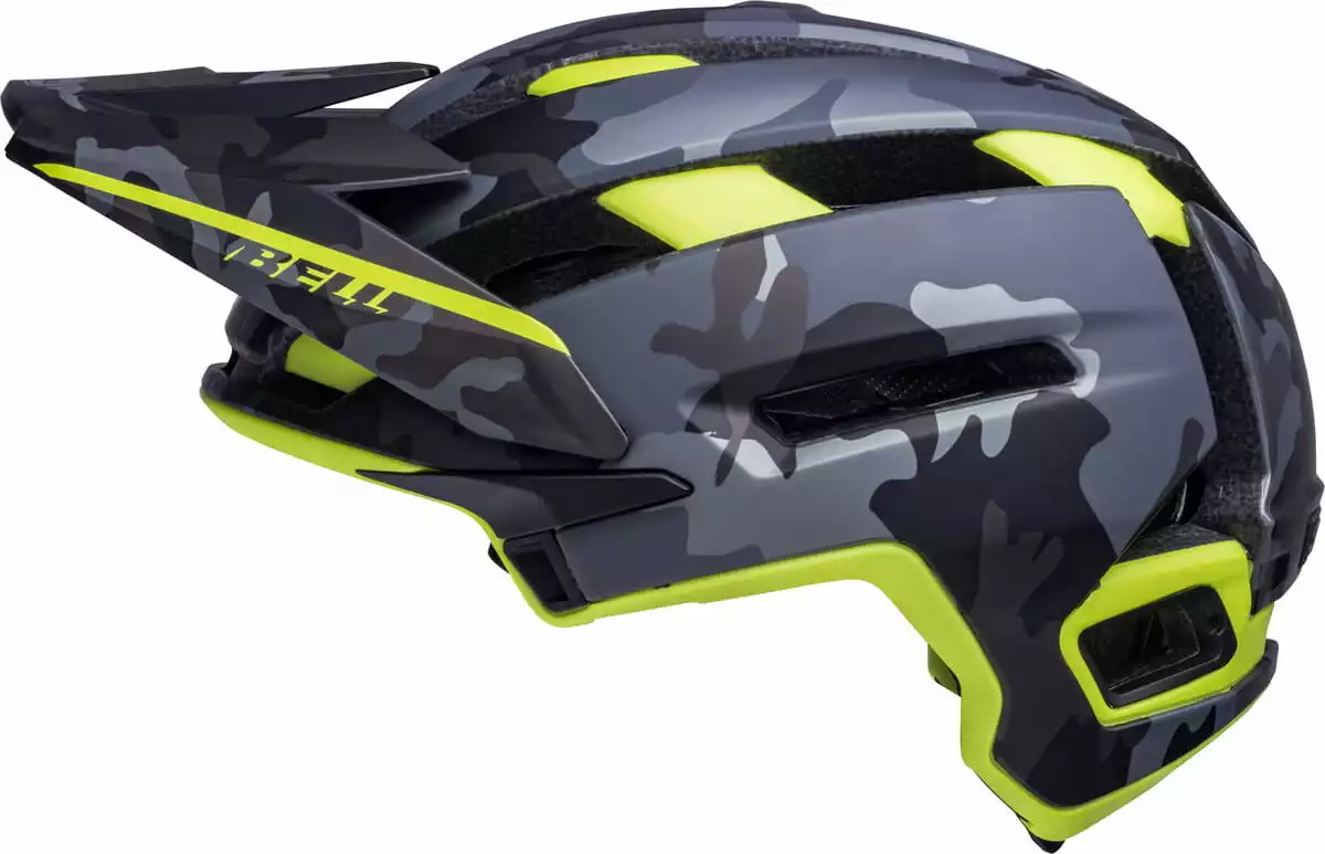 Bell Super Air Spherical Fahrradhelm - Matte Camo/hi-viz – Bild 3