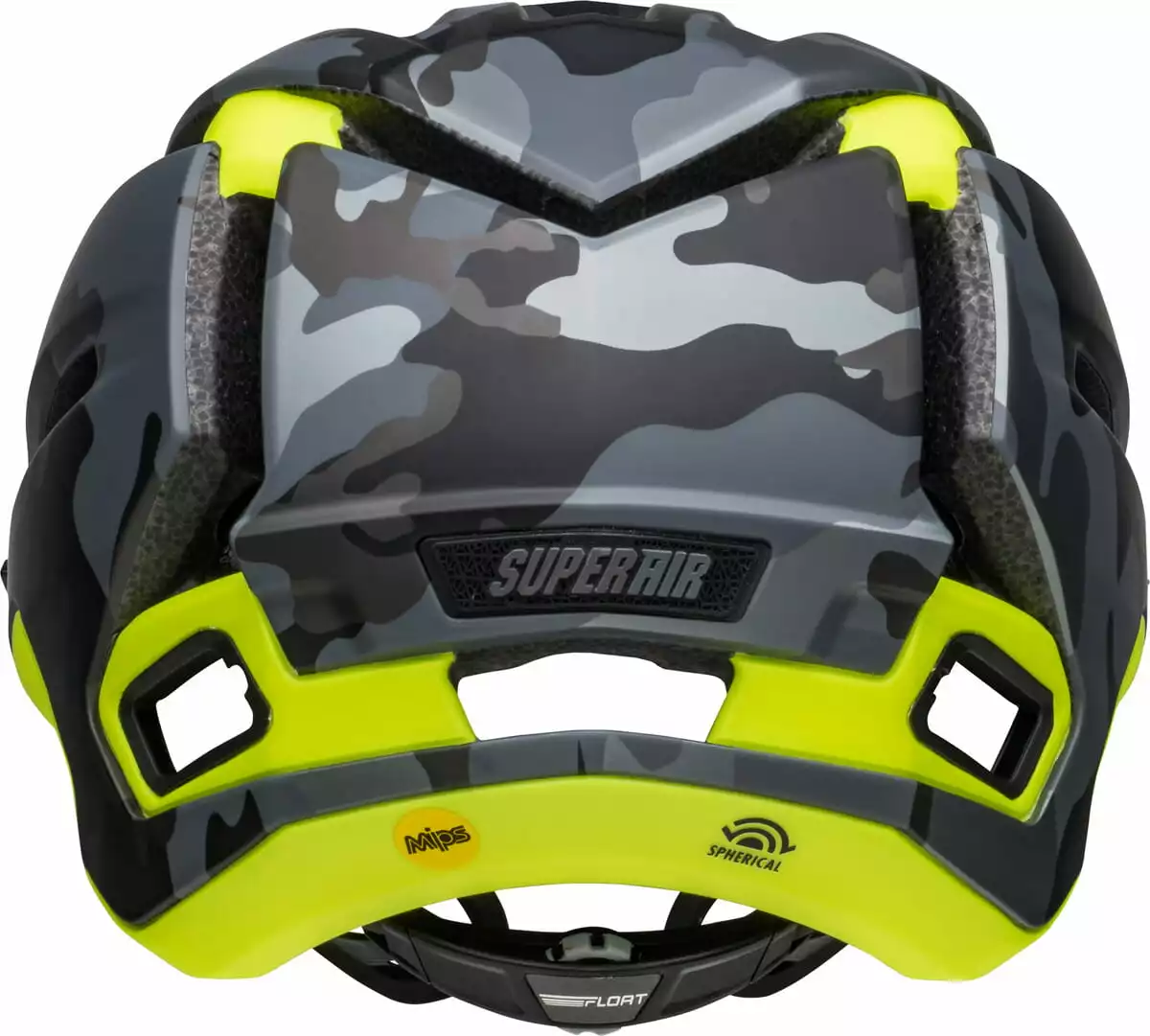Bell Super Air Spherical Fahrradhelm - Matte Camo/hi-viz – Bild 4