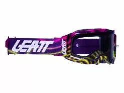 LEATT Velocity 5.5 Goggle Anti Fog Lens Zebra Neon LT Grey