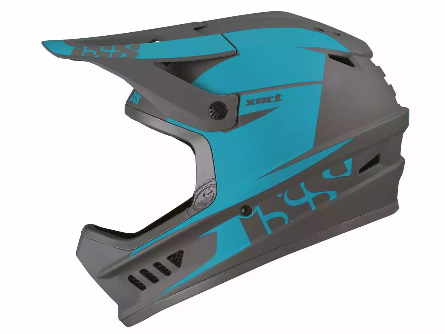 IXS XACT Evo Fullface-Helm - Lagoon / Graphite – Bild 4