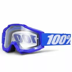 100% Accuri MX Goggles - Reflex Blue - Klar