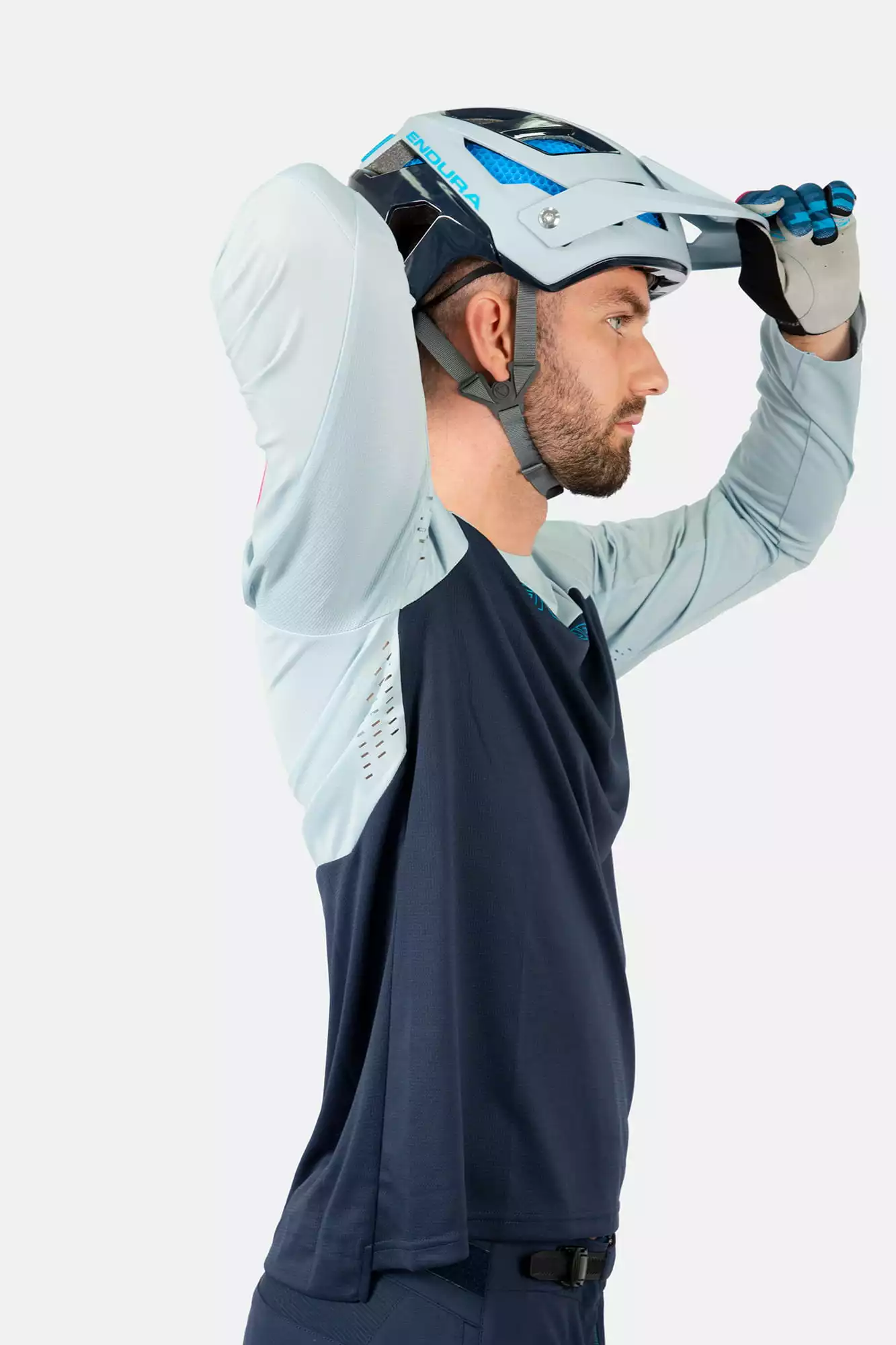 Endura MT500 Burner Trikot (langarm) - Ink Blue – Bild 3