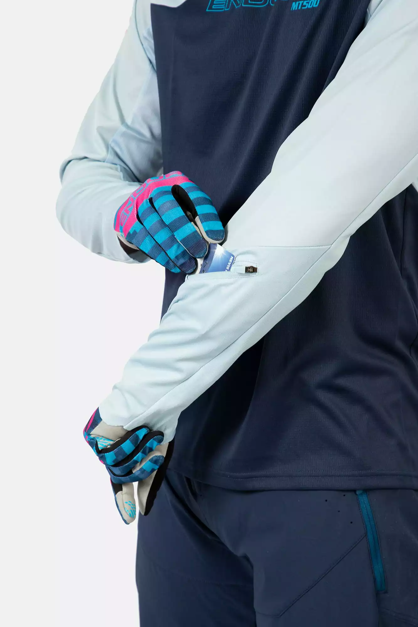 Endura MT500 Burner Trikot (langarm) - Ink Blue – Bild 5