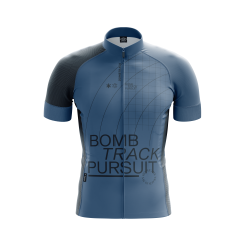 Bombtrack Grids And Guides Kurzarm Trikot - Blau