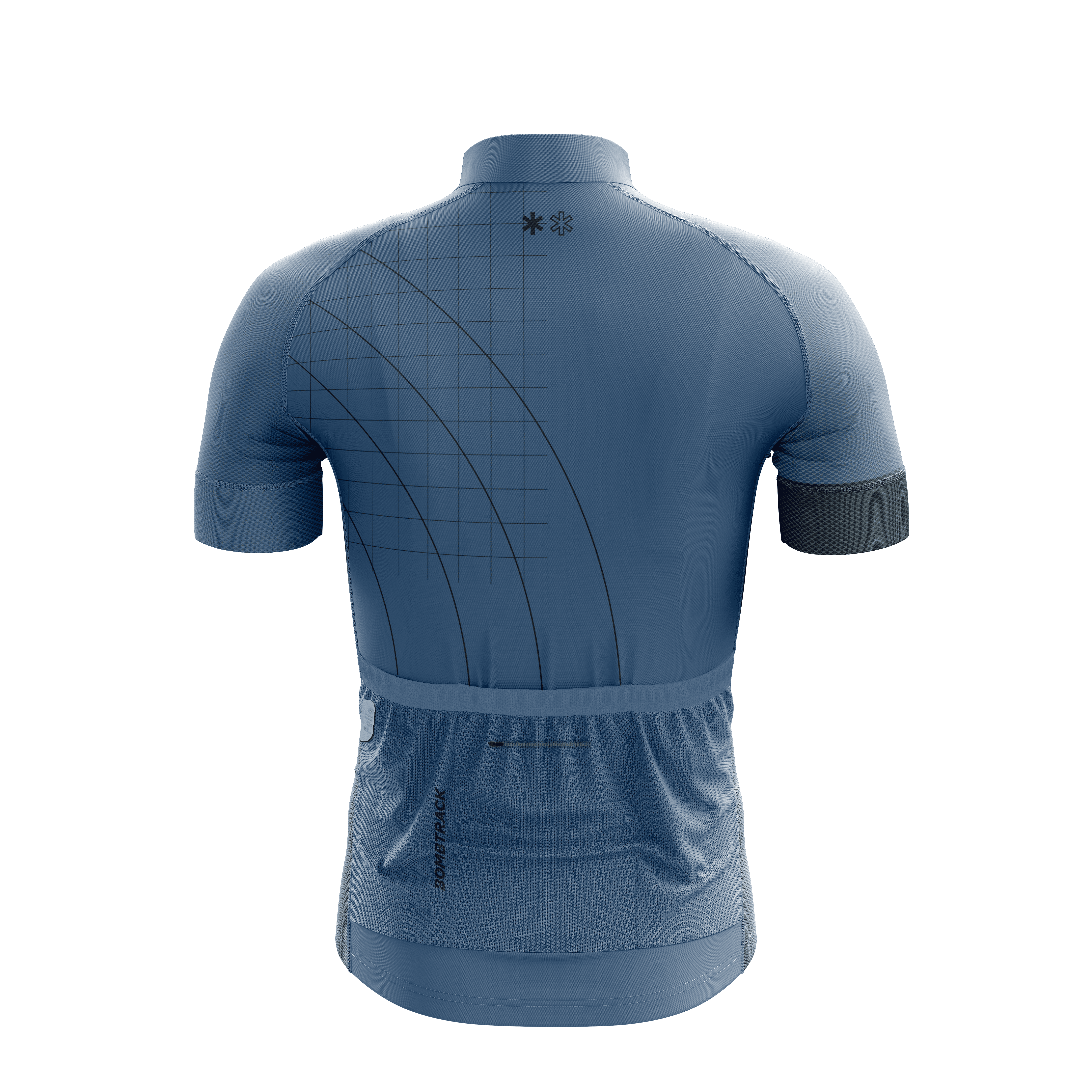 Bombtrack Grids And Guides Kurzarm Trikot - Blau – Bild 2