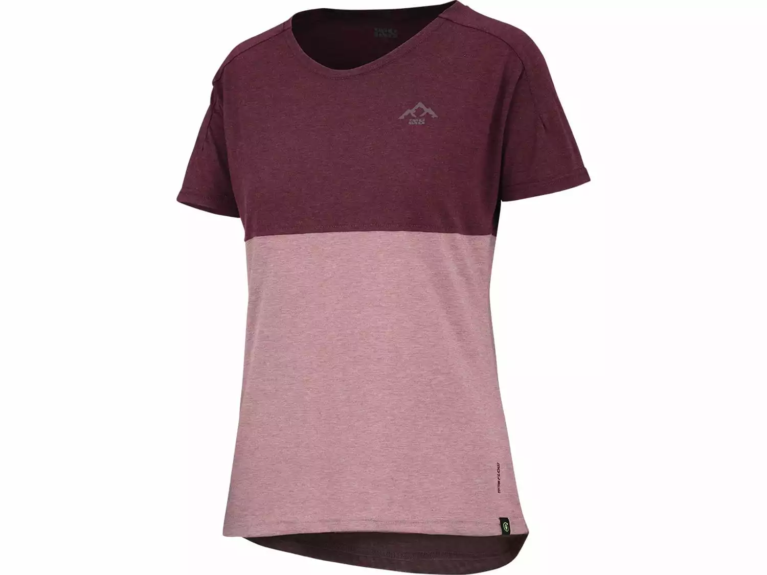 IXS Flow Women Mountain Tech Tee Short Sleeve - Taupe / Raisin