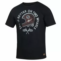 IXS T-Shirt On Two Wheels - Schwarz