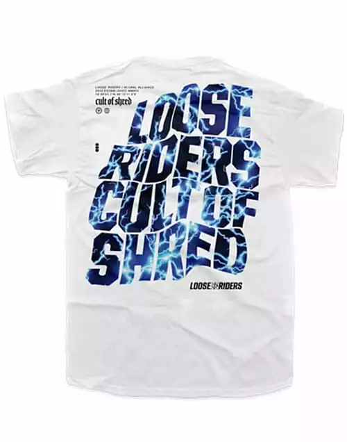 LOOSE RIDERS Tech Men Jersey Shortsleeve - Warped Electric-S