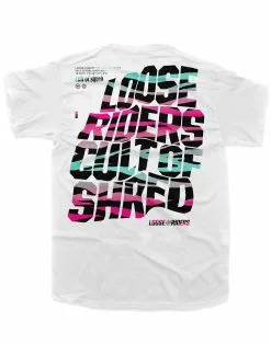 LOOSE RIDERS Tech Men Jersey Shortsleeve - Warped Rainbow Zebra-S